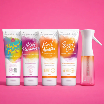 Routine Cheveux Bouclés - 4 étapes essentielles et un vaporisateur