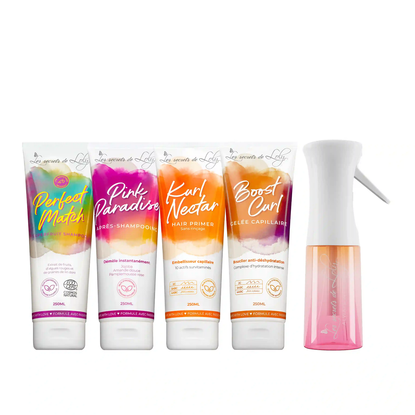 Routine Cheveux Bouclés - 4 étapes essentielles et un vaporisateur