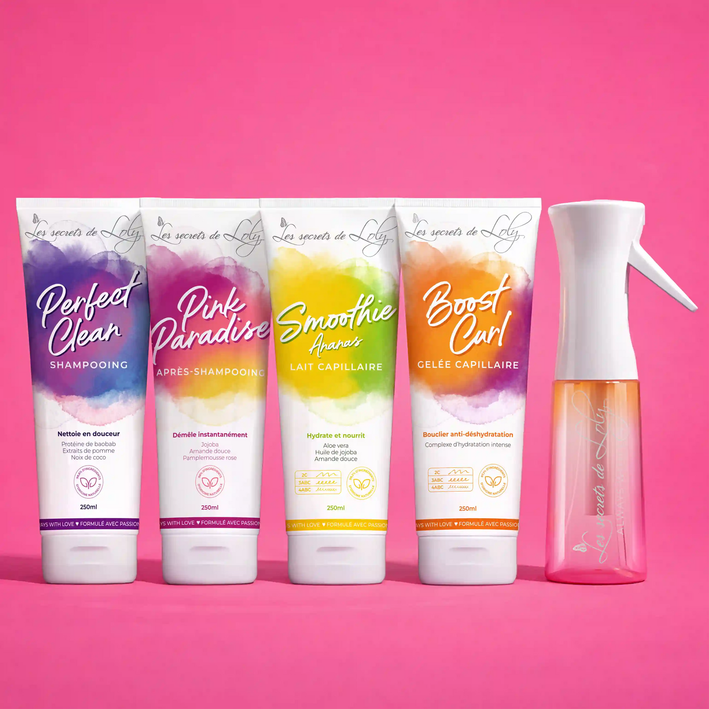 Routine Cheveux Frisés - 4 étapes essentielles et un vaporisateur