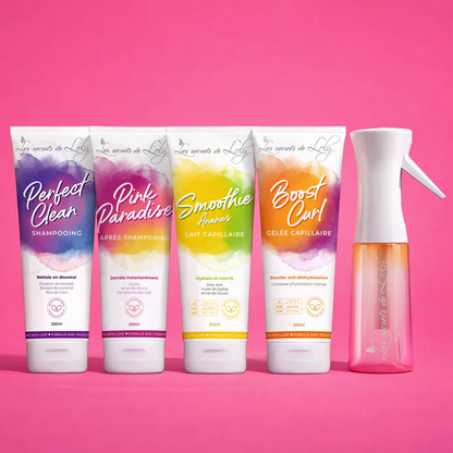 Routine Cheveux Frisés - 4 étapes essentielles et un vaporisateur
