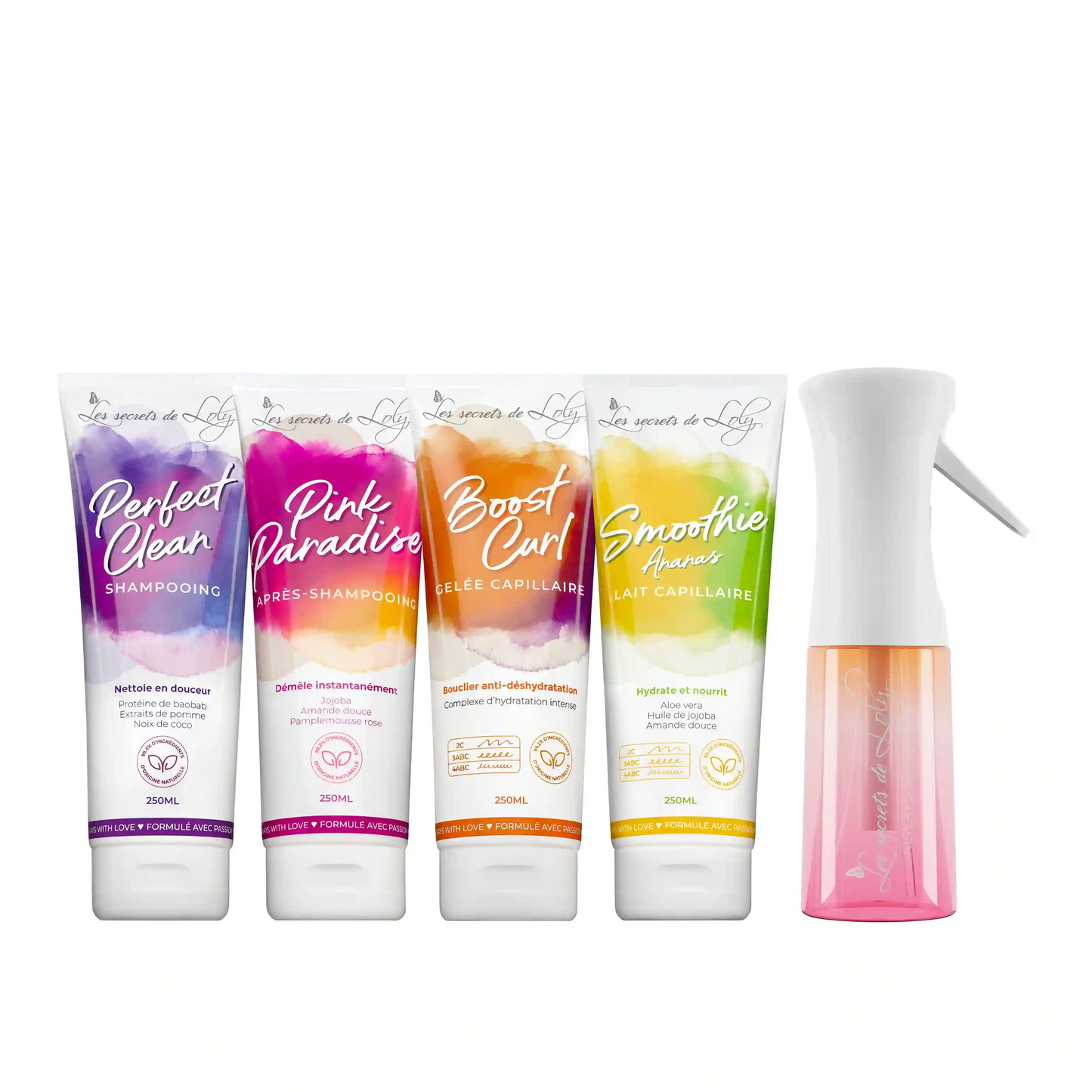 Routine Cheveux Frisés - 4 étapes essentielles et un vaporisateur