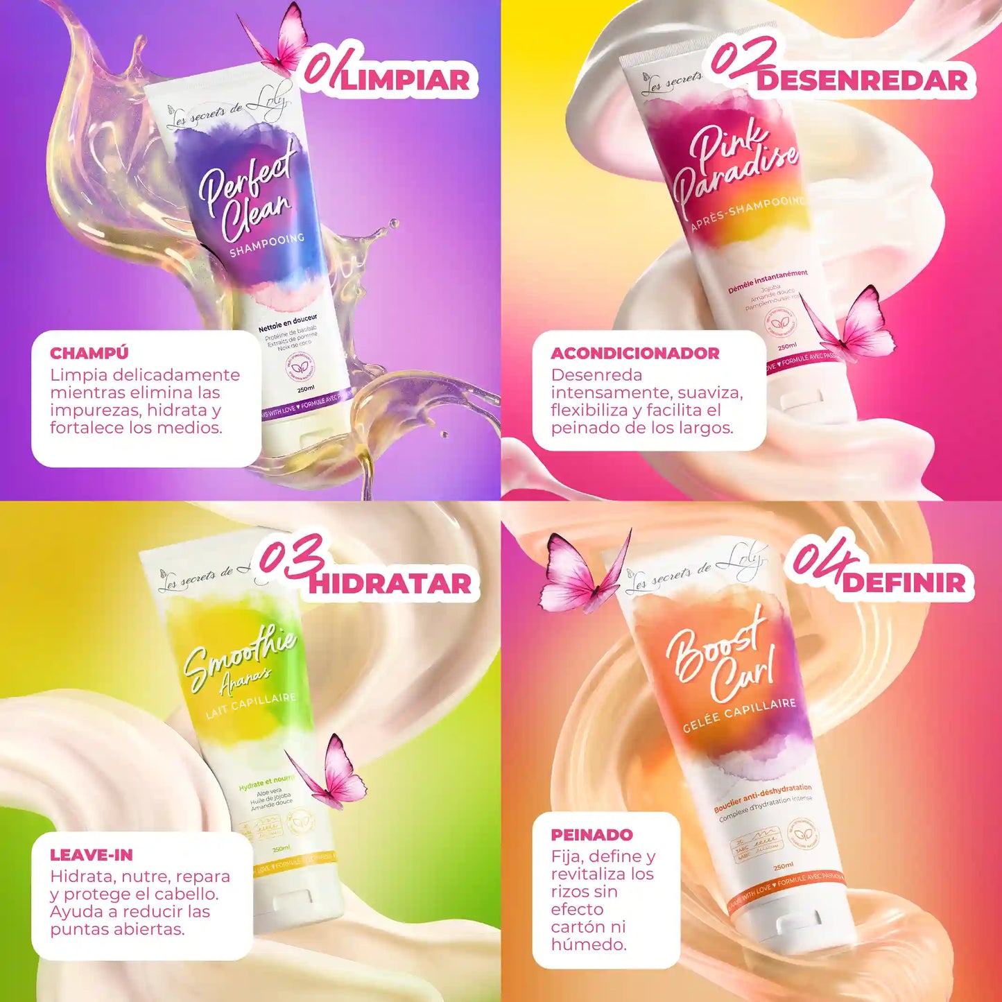 Routine Cheveux Frisés - 4 étapes essentielles et un vaporisateur