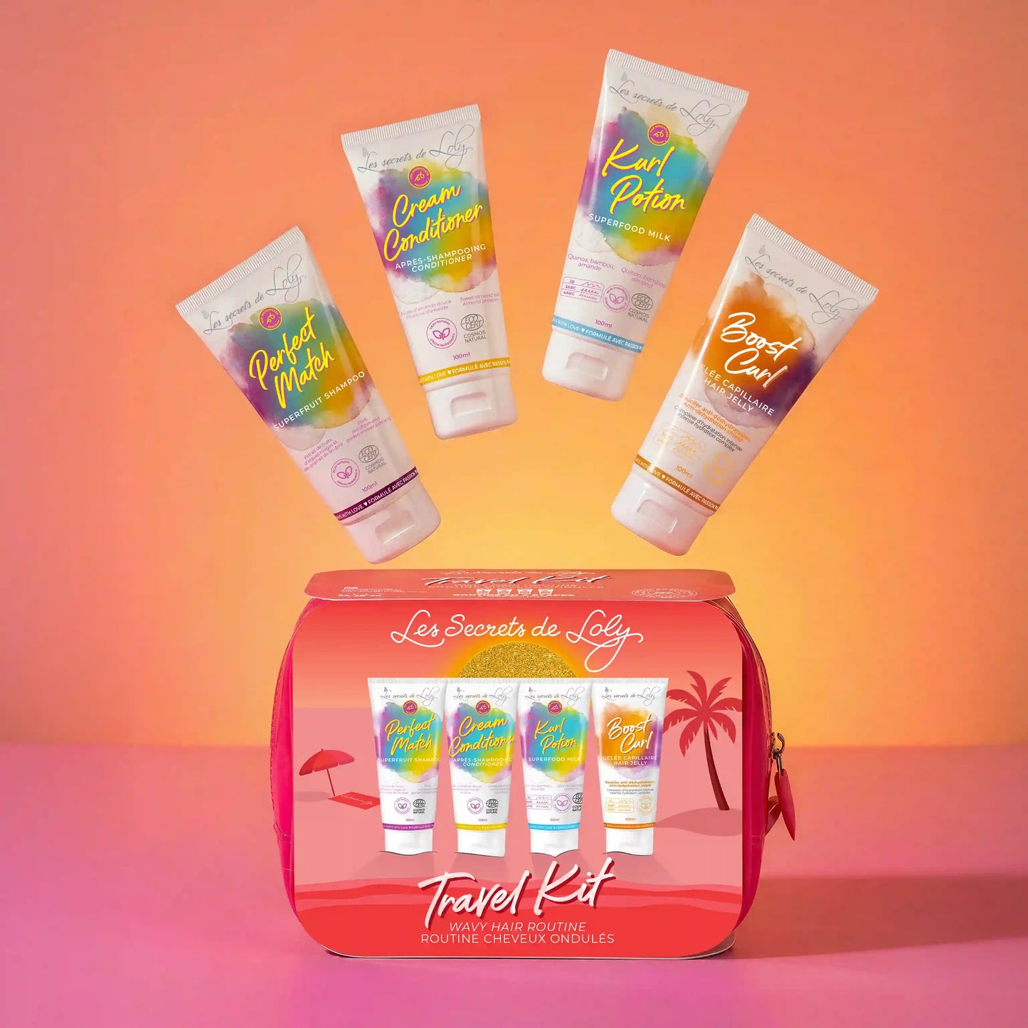 Trousse Cheveux Ondulés - Format voyage